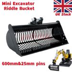 Mini Excavator Screening Bucket 600mm Mini Excavator Attachment Soil Sieving