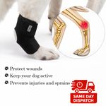 Pet Knee Pads Dog Support Brace for Leg Hock Joint Breathable Injury Recovery