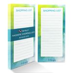 2 Magnetic Shopping List Pad Fridge Notepad 80 Tear Off Pages Meal Planner