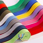 Cotton Webbing Tape Belting Fabric Strap Bag Making Strapping 25mm / 38mm Width