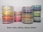 Double Satin Ribbon 3 7 10 15 25mm Wide & Thin Ribbon Narrow Ribbon Christmas