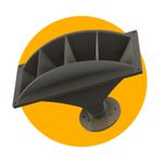 S411-11" Sector Horn PAIR 700hz-based on 811B for 1" driver 1:3/8-JBL-Altec
