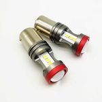 Amber 581 PY21W BAU15S LED Turn Signal Bulbs - 12V 7 3030 SMD Canbus