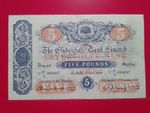 SCARCE THE CLYDESDALE BANK HUGE £5 A³/V 0004247 VF+DATED 1943 Mitchell/Young sig