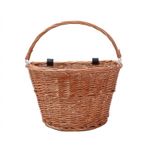 Wicker Cycle Basket Lightweight Wicker Bike Basket Rustic for Commuting