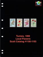 $3.95 Scott Value - 1999 TUNISIA Flowers North African scarcer CV MNH NH UMM