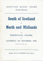 South of Scotland RFC v North & Midlands RFC at Selkirk 8th Dec 1979