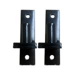 2 Hole 20mm Pin Gate Fence Hinge Rectangle Wall Post Mounted Bracket 2 Pack