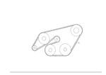 Mercedes-Benz Genuine V-Belt One-Belt Drive Fits 190 T1 T1/TN T2/LN1 A0089973292
