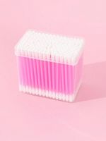 200x Cotton Buds Double-Headed Swabs Cleaning Soft & Gentle Ear Cleaning Pink