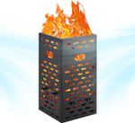 Heavy Duty Steel Garden Incinerator Bin Large Incineration Fire Bin 15*15*30''