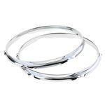 1 Pair Iron  Tom Drum Hoop Ring Rim