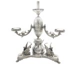 Victorian Large Silver Plated Dragon Form Candelabra Antique c1880 Sheffield