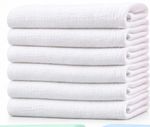 10 Pack Baby Muslin Squares 100% Cotton White Reusable Nappy Burp Cloths 70cm