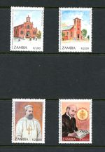 J702  Zambia 1991   Jesuits St. Ignatius Loyola 4v.  MNH  