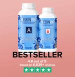 TESTER Non-Toxic Clear Epoxy Resin (Resin + Hardener, Water Effect, Glossy) 🔥