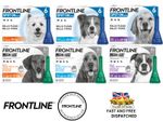 FRONTLINE SPOT ON PLUS DOG Flea Lice Tick Treatment Solution Kills Fleas Wormer.