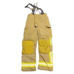 Fire Fighter Trousers Brown Rescue Emergency Leggings Fireman Uniform Grade C