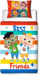 CoComelon Cute Design Reversible Officially Licensed Junior/Toddler Bedding Set