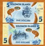 Solomon Islands, $5, ND (2019), P-New A/5-Prefix, Polymer, UNC
