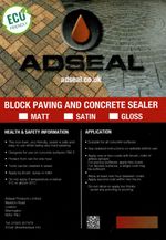 Stamped, Pressed Concrete Sealer - Gloss Finish