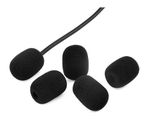 5pcs Small Black Microphone Headset Windscreen Sponge Foam Mic Cover 30mm*8mm