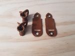 falconry aylmeri anklets real cowhide brown medium leather 1 pair UK SELLER