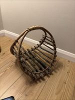 Vintage Rustic Tree Twig Bent Wood Gathering Basket 36cm Tall 36cm Wide