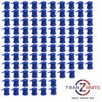 TRUCK 32MM LONG REACH DUSTITE WHEEL NUT INDICATOR BLUE x 100