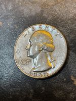 1964 P Washington Quarter  Dollar, 90% silver