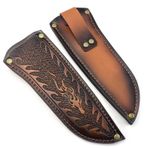 1pcs Leather Knife Sharpening Protective Case Straight Knife Storage Holster