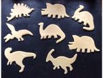 Dinosaur Cookie Cutters Set of 3 and set of 6, Biscuit, Pastry, Fondant Cutters 