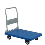 Folding Platform Cart Foldable Push Cart with Wheels Heavy Duty for Warehouses