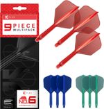 K Flex Integrated Dart Stems and Flights Set 3 Pack No 6