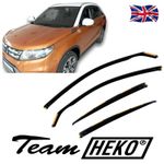 Wind Deflectors Fits Suzuki Vitara 2015-Up 5-Door 4-Pcs Set Tinted Heko