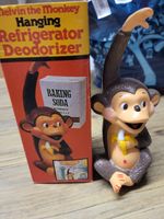 Vintage 1984 Giftco. Inc Melvin the Monkey Hanging Refrigerator Deodorizer BOXED