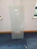 1200x600mm Office Desks Glass Partition PATTERNED 