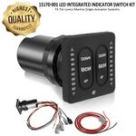 15170-001 LED Indicator Tactile Trim Tab Switch For Lenco Marine Single Actuator