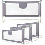 150/180/200cm BED SIDE RAIL Safety Guard Baby Kids Cot Children Toddlers Imoofpu