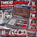 M11X1.5 Metric Thread Repair Kit with Insert HSS Drill, Tap, Counterbore