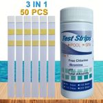 50PCS Chlorine Dip Test Strips Swimming Pool Water SPA Hot Tub PH Tester Paper