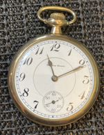 1920 South Bend Pocket Watch Grade 211 16s 17j GF Case Model 2 Runs