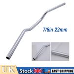 Motorcycle Bike 7/8" 22mm Universal Retro Handlebars Tracker Drag Bars Chrome UK