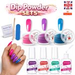 Nail Dipping Powder SET Powders Dip Nails Activator Top Coat Colours Starter Kit