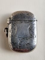 Victorian Solid Silver Vesta Case P&S Birmingham 1898 20g Antique Engraved