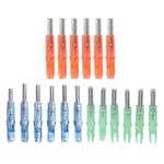 6x Lighted Nocks High Visibility High Light Transmittance Waterproof 6 NEW