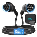 7.2KW/32A Single Phase 8m Type 2 EV Charging Extension Cable, only for Extension