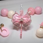 personalised girl pink pram charm