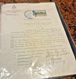 Rare 1956 Mount Athos Greece Monastic Visa Diamonitirion - 8 Monks Signed