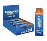 Lucozade Sport Dual-Fuel Energy Gels - Orange 24x45g DATE JULY 2026